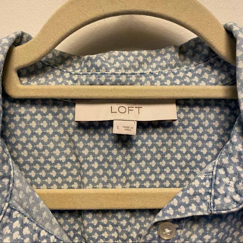 Loft Blue And White Patterned Popover - image 3